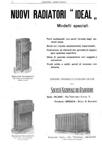 L'industria rivista tecnica ed economica illustrata