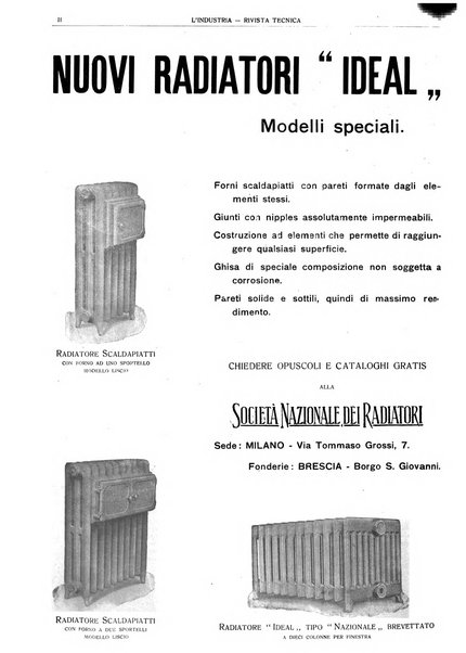 L'industria rivista tecnica ed economica illustrata