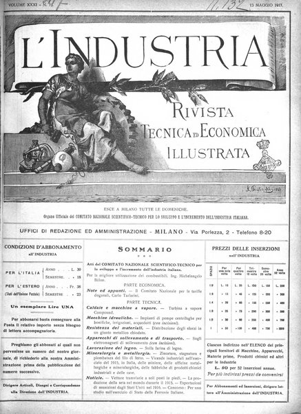 L'industria rivista tecnica ed economica illustrata