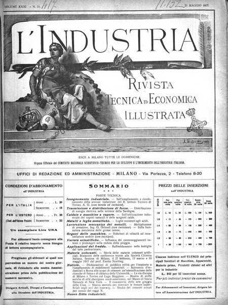 L'industria rivista tecnica ed economica illustrata