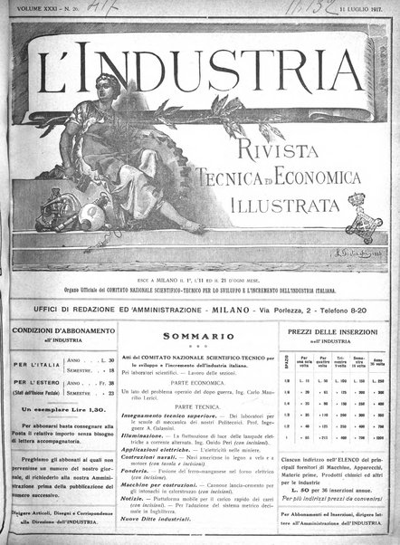 L'industria rivista tecnica ed economica illustrata