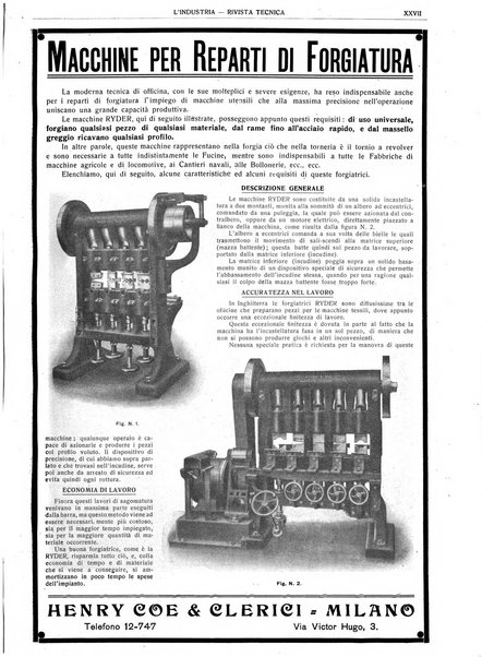 L'industria rivista tecnica ed economica illustrata