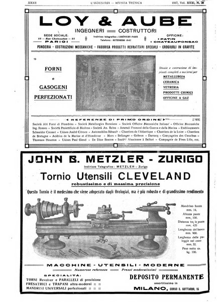 L'industria rivista tecnica ed economica illustrata