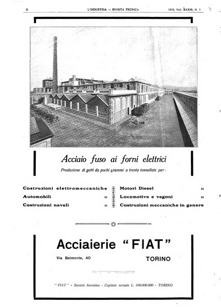 L'industria rivista tecnica ed economica illustrata