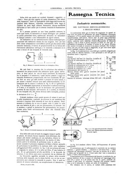 L'industria rivista tecnica ed economica illustrata