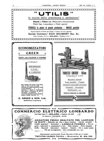 L'industria rivista tecnica ed economica illustrata