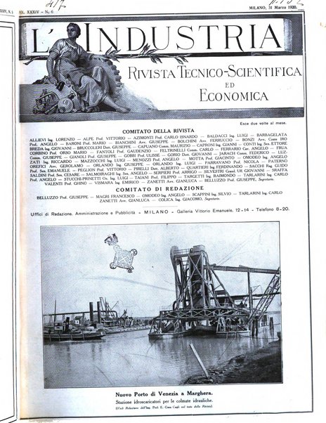 L'industria rivista tecnica ed economica illustrata