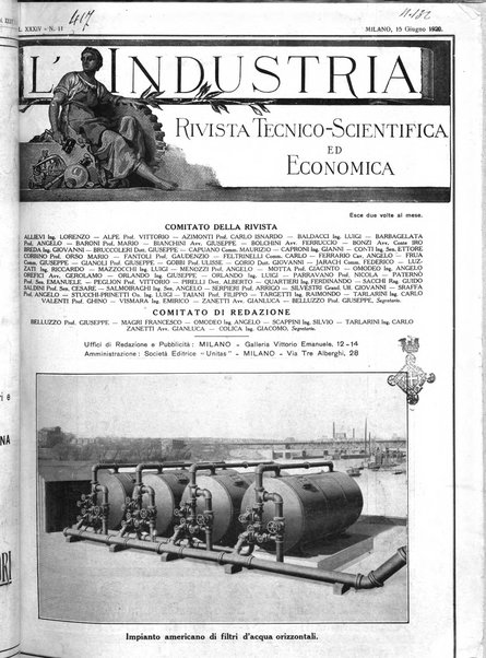 L'industria rivista tecnica ed economica illustrata