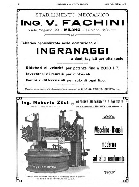 L'industria rivista tecnica ed economica illustrata