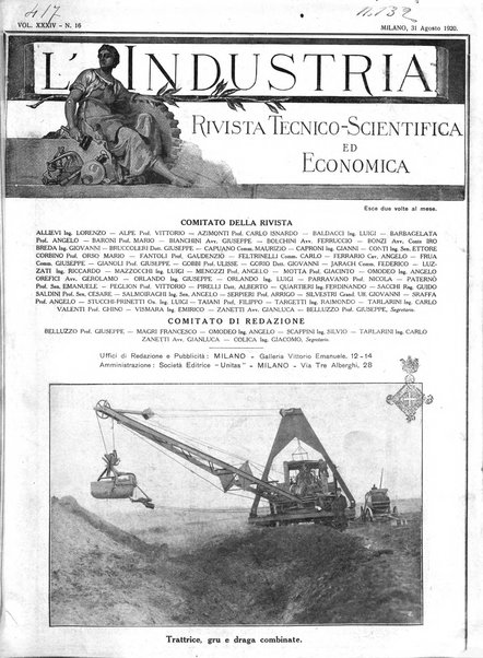 L'industria rivista tecnica ed economica illustrata