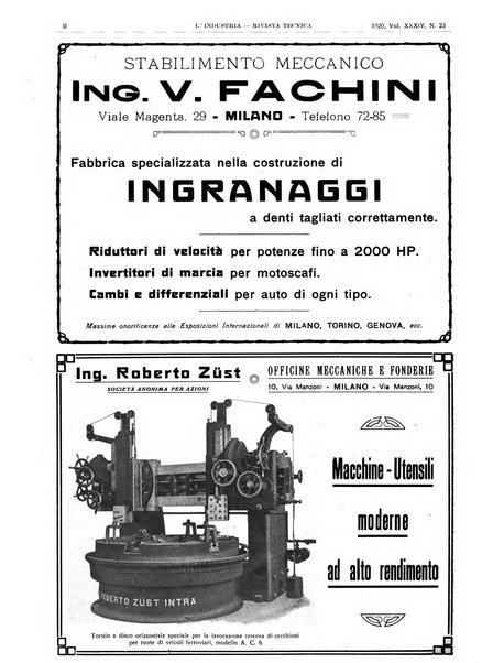 L'industria rivista tecnica ed economica illustrata