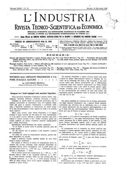 L'industria rivista tecnica ed economica illustrata