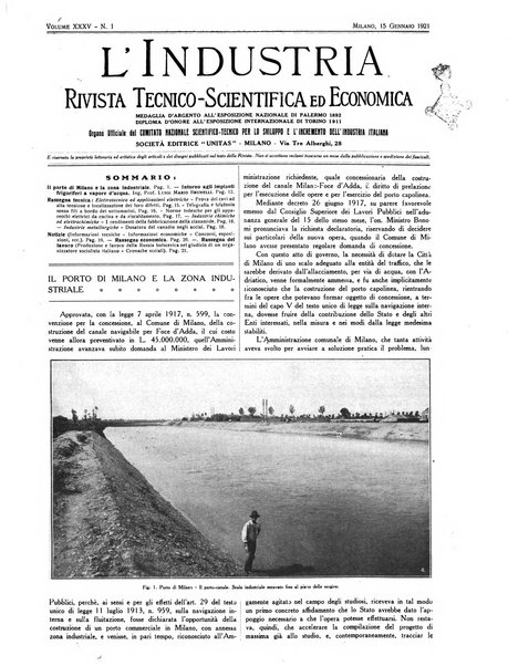 L'industria rivista tecnica ed economica illustrata