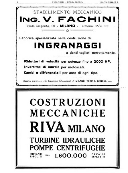 L'industria rivista tecnica ed economica illustrata