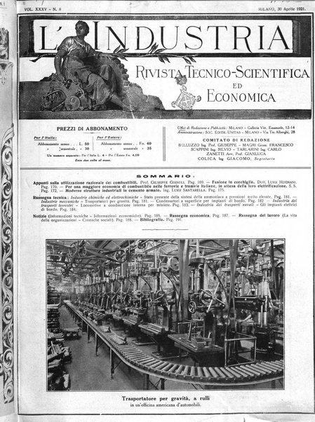 L'industria rivista tecnica ed economica illustrata