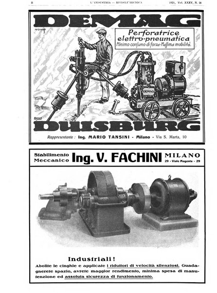 L'industria rivista tecnica ed economica illustrata