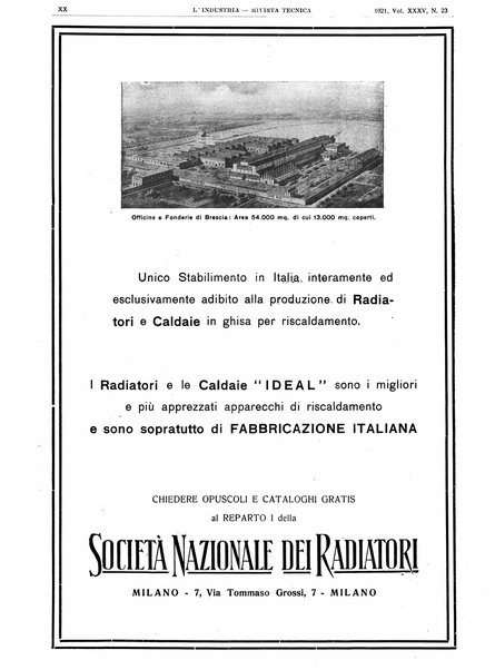 L'industria rivista tecnica ed economica illustrata