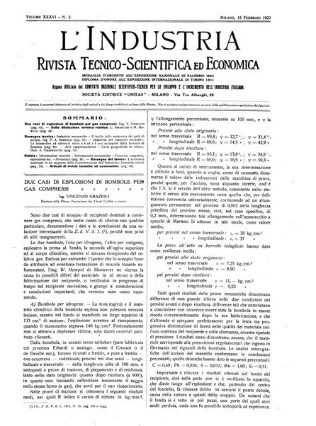 L'industria rivista tecnica ed economica illustrata