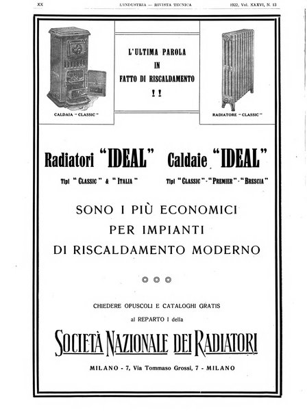 L'industria rivista tecnica ed economica illustrata