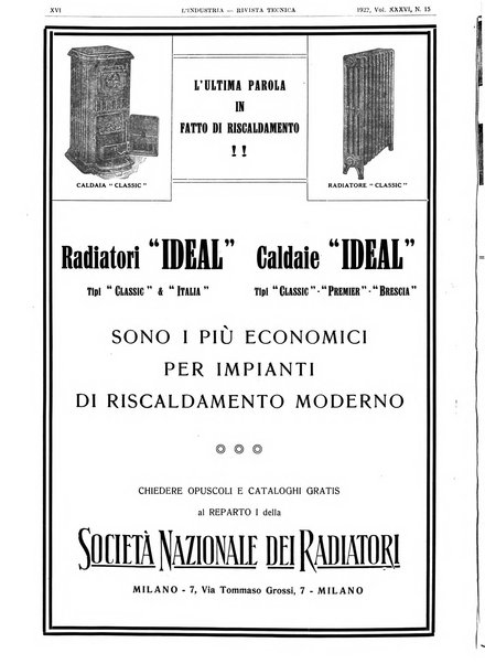 L'industria rivista tecnica ed economica illustrata