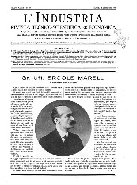 L'industria rivista tecnica ed economica illustrata