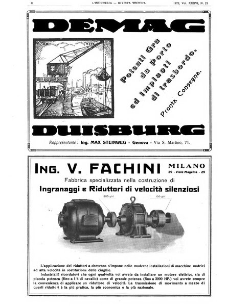 L'industria rivista tecnica ed economica illustrata