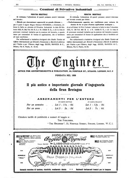 L'industria rivista tecnica ed economica illustrata