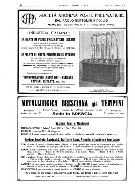 L'industria rivista tecnica ed economica illustrata