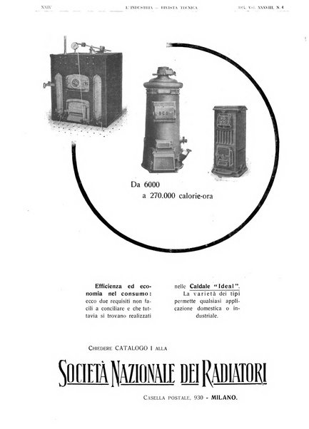 L'industria rivista tecnica ed economica illustrata