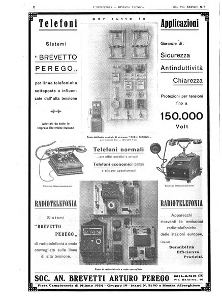 L'industria rivista tecnica ed economica illustrata