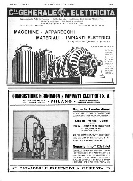 L'industria rivista tecnica ed economica illustrata