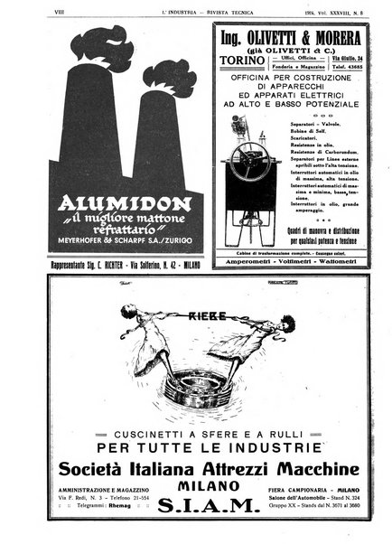 L'industria rivista tecnica ed economica illustrata