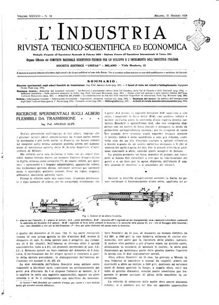 L'industria rivista tecnica ed economica illustrata