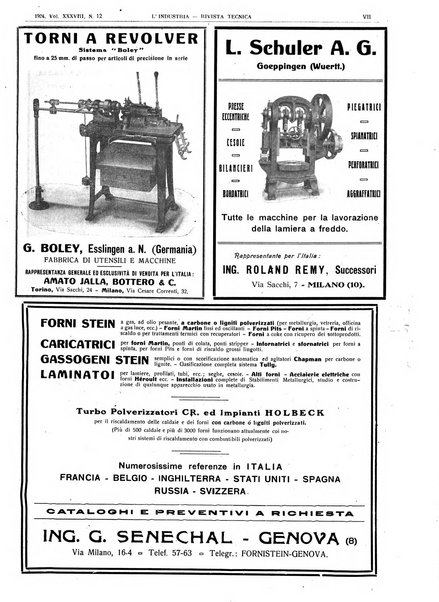 L'industria rivista tecnica ed economica illustrata