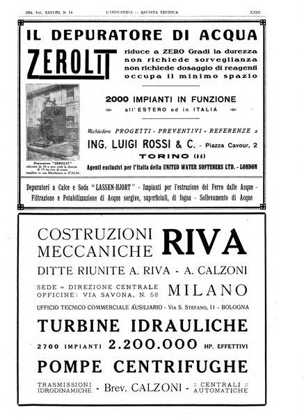 L'industria rivista tecnica ed economica illustrata