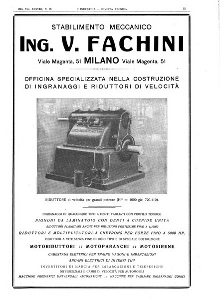 L'industria rivista tecnica ed economica illustrata