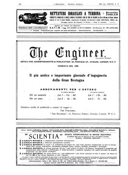 L'industria rivista tecnica ed economica illustrata