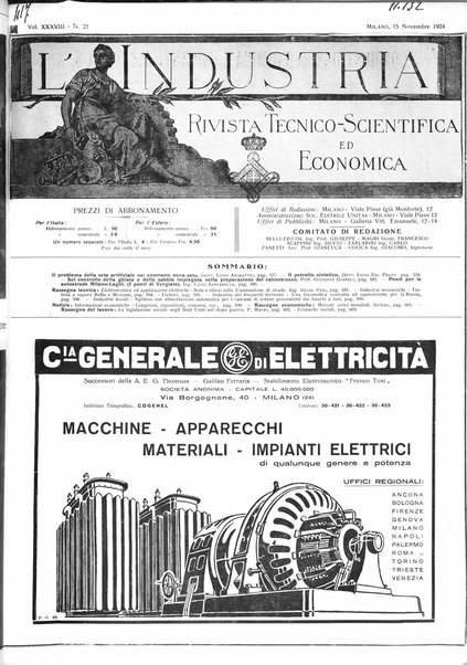 L'industria rivista tecnica ed economica illustrata