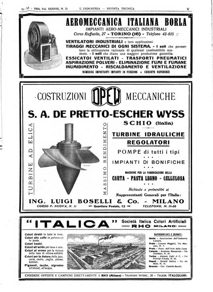 L'industria rivista tecnica ed economica illustrata