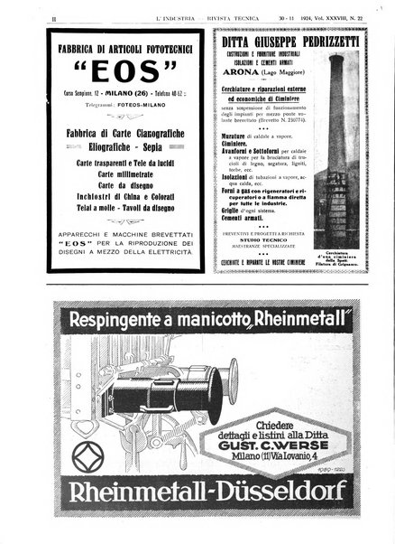 L'industria rivista tecnica ed economica illustrata