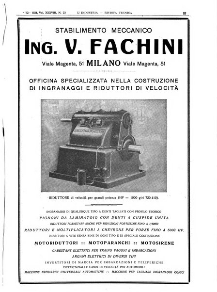 L'industria rivista tecnica ed economica illustrata