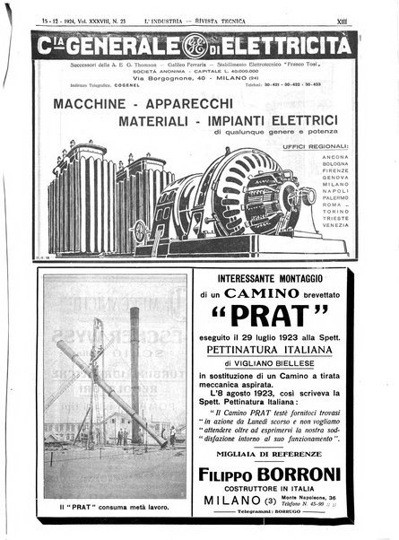 L'industria rivista tecnica ed economica illustrata