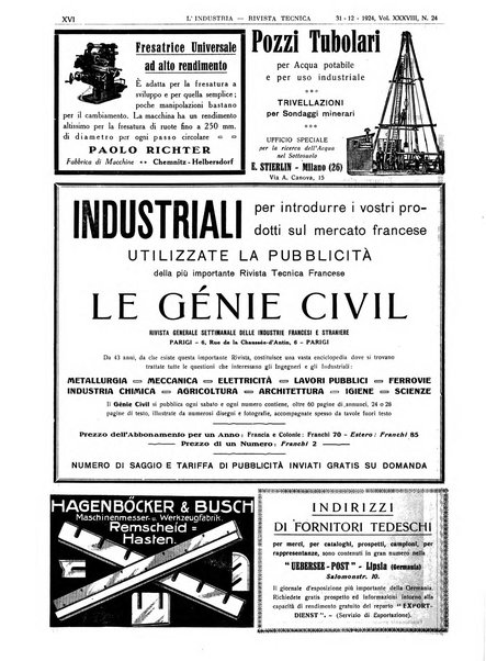 L'industria rivista tecnica ed economica illustrata