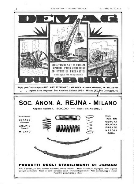 L'industria rivista tecnica ed economica illustrata