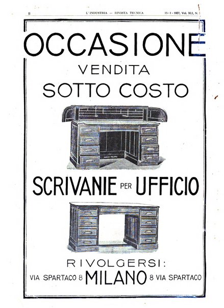 L'industria rivista tecnica ed economica illustrata