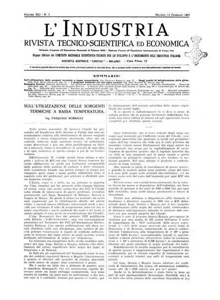 L'industria rivista tecnica ed economica illustrata