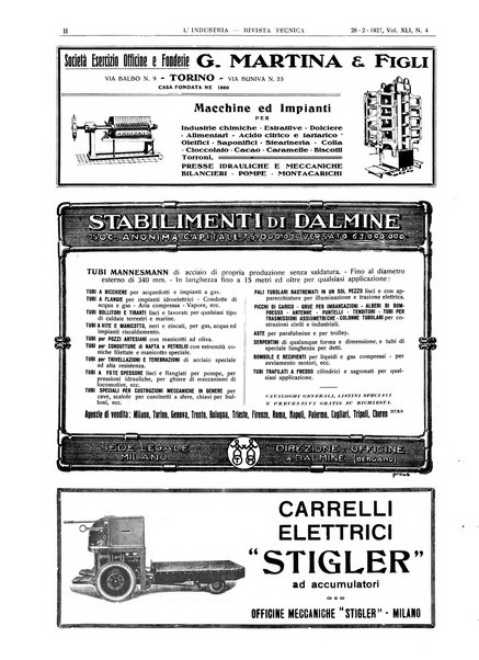 L'industria rivista tecnica ed economica illustrata