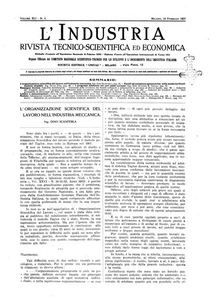 L'industria rivista tecnica ed economica illustrata