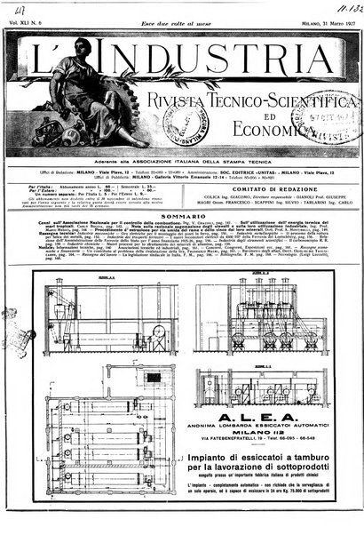 L'industria rivista tecnica ed economica illustrata