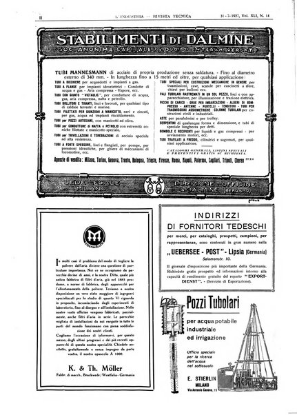 L'industria rivista tecnica ed economica illustrata